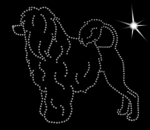 PORTUGUESE WATER DOG DIAMOND APLICATION