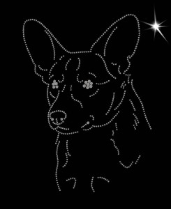 WELSH CORGI CARDIGAN - APLIKACJA DIAMENTOWA