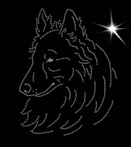 Owczarek holenderski długowłosy - APLIKACJA DIAMENTOWA