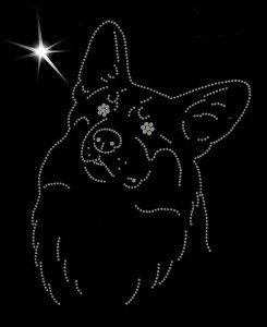 WELSH CORGI PEMBROKE - APLIKACJA  DIAMENTOWA