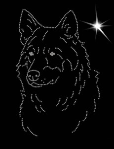 Saarloswolfhond  - APLIKACJA DIAMENTOWA