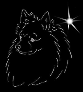 SZPIC NIEMIECKI MAŁY - APLIKACJA DIAMENTOWA