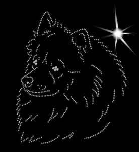 SZPIC NIEMIECKI ŚREDNI - APLIKACJA DIAMENTOWA