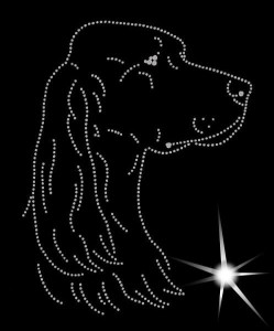 IRISH RED SETTER  DIAMOND APLIICATION