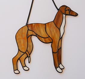 Azawakh - stained glass window decoration 