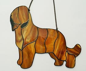Briard - stained glass window decoration 