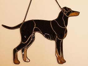 Manchester Terrier - stained glass window decoration 