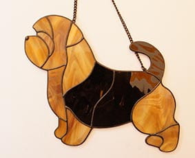 Norfolk Terrier - stained glass window decoration 