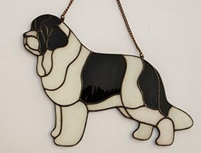Newfoundland - stained glass window decoration 