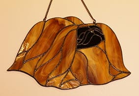 Pekingese - stained glass window decoration 