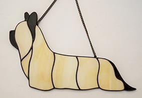 Skye Terrier - stained glass window decoration 
