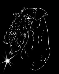 AIREDALE TERRIER  DIAMOND APLIICATION