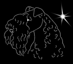 KERRY BLUE TERRIER DIAMOND APLICATION