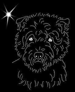 IRISH GLEN OF IMAAL TERRIER - APLIKACJA  DIAMENTOWA