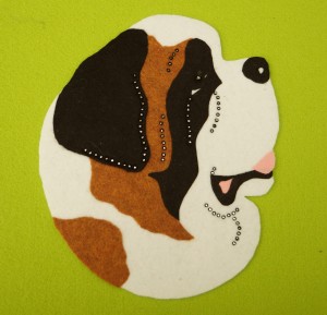 Bernardyn - aplikacja filcowa 