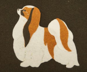 Phalene - aplikacja filcowa 