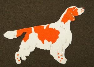 Springer spaniel walijski - aplikacja filcowa 