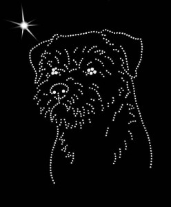 BORDER TERRIER - APLIKACJA DIAMENTOWA