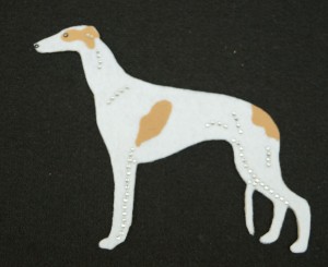 Greyhound - aplikacja filcowa do samodzielnego montażu 