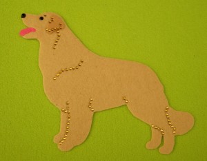 Hovawart - aplikacja filcowa do samodzielnego montażu 