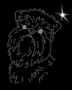 Griffon Belge/Bruxellois diamond aplication 