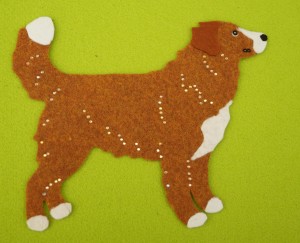 Nova Scotia Duck Tolling Retriever - aplikacja filcowa do samodzielnego montażu 