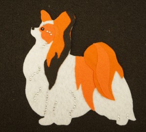 Papillon - aplikacja filcowa do samodzielnego montażu