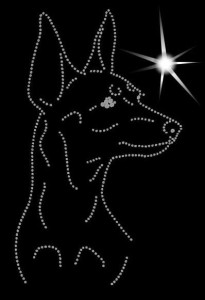 ANGIELSKI TOY TERIER - APLIKACJA DIAMENTOWA