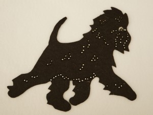 Affenpinscher felt  application