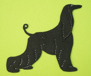 Afgan Hound felt application