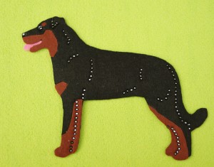Beauceron felt aplication