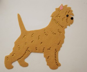 Cairn Terrier felt aplication