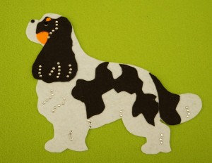 Cavalier King Charles Spaniel felt aplication
