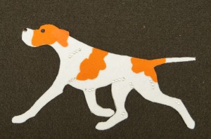  English Pointer felt aplication