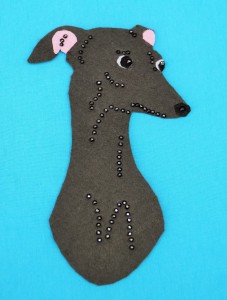  Italian Greyhound felt aplication