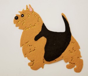 Norwich Terrier felt aplication
