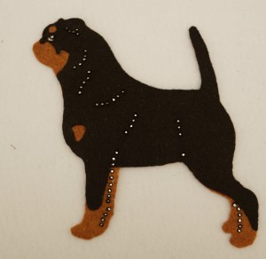 Petit Brabancon felt aplication