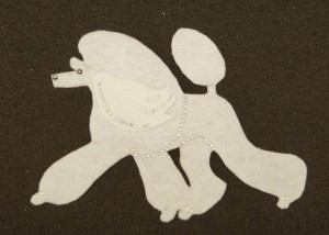 Poodle Standard felt aplication