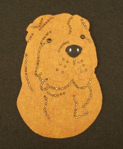 Shar-Pei felt aplication