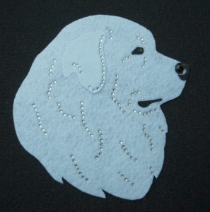 Tatra Shepherd Dog felt aplication