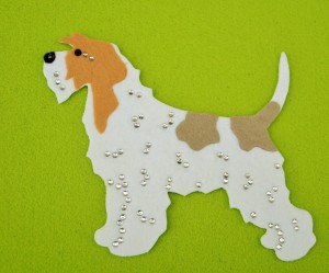Grand Basset Griffon Vendèen felt aplication for self-assembly 