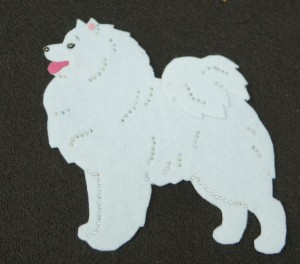Samoyed felt aplication for self-assembly 