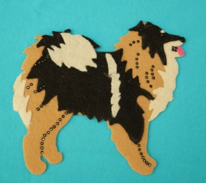 Eurasier felt aplication for self-assembly 