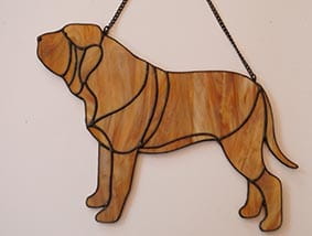 Fila Brasileiro - stained glass window decoration 