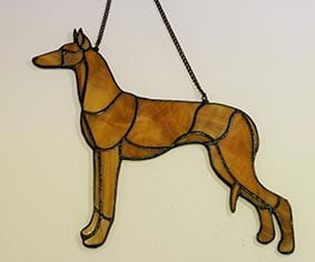 Pharaoh Hound - stained glass window decoration 
