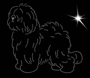 OLD ENGLISH SHEEPDOG DIAMOND APLICATION