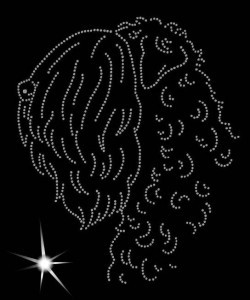 BLACK RUSSIAN TERRIER DIAMOND APLICATION