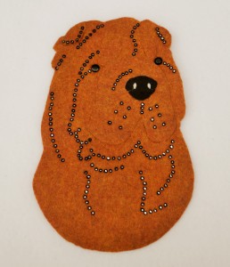 Shar- Pei - aplikacja filcowa do samodzielnego montażu 