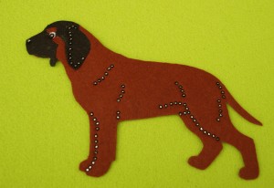  Bavarian Mountain Scenthound felt aplication