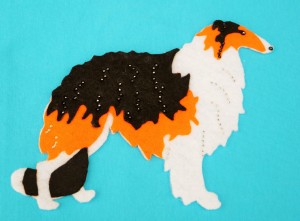 Borzoi felt aplication